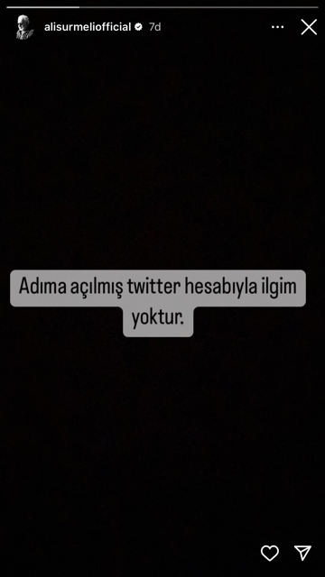 ali surmeli den twitter aciklamasi konuyla ilgim yok